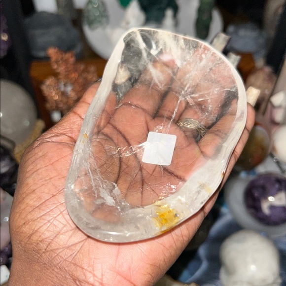 Accessories - Clear Quartz Bowl with hint of hematoid 🔥